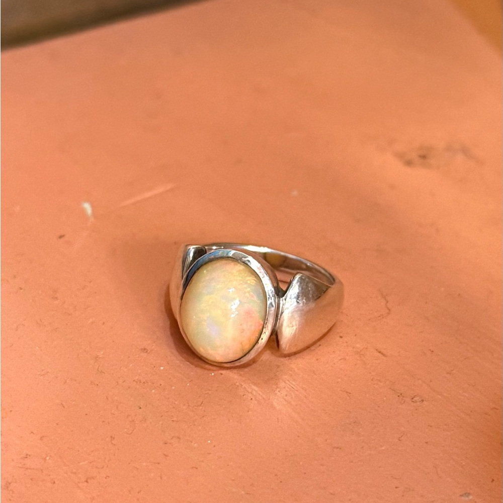 Sterling Silver Opal Ring